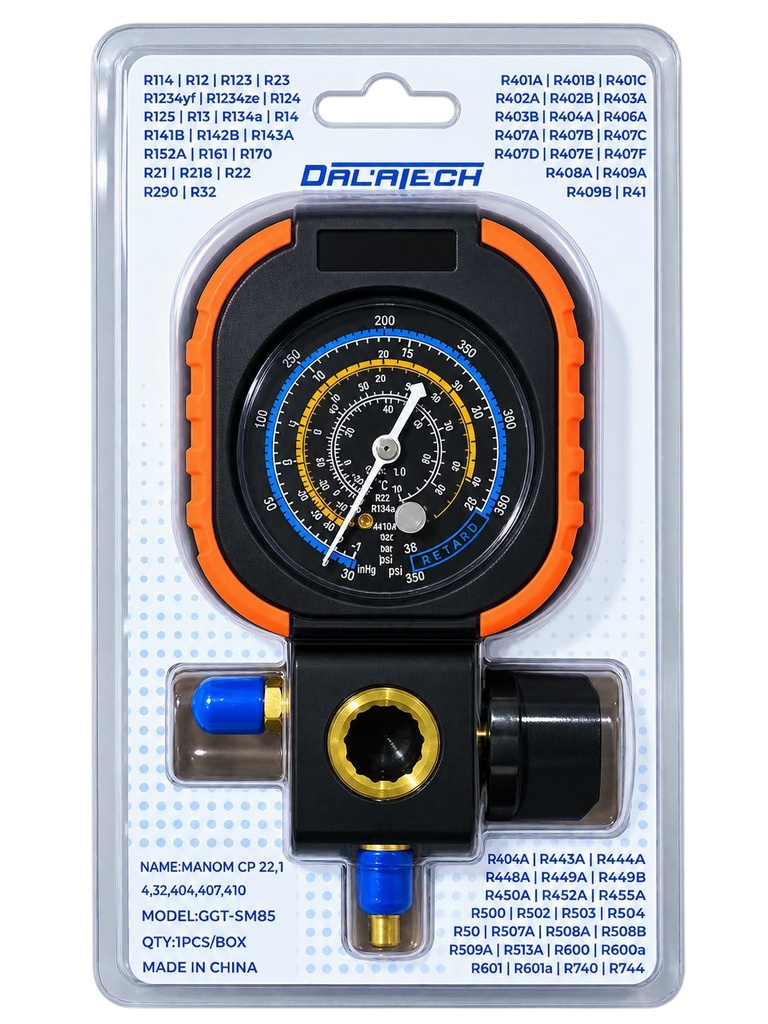 MANIFOLD CON PROTECTOR R22 R134 R32 R404 R407 R410