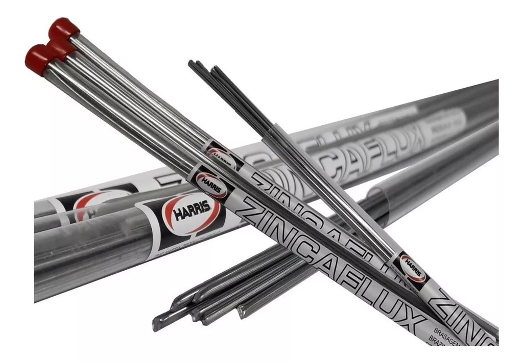 VARILLA DE ALUMINIO CON BORAX INTERNO ZINCAFLUX- HARRIS (TUBO X 8)