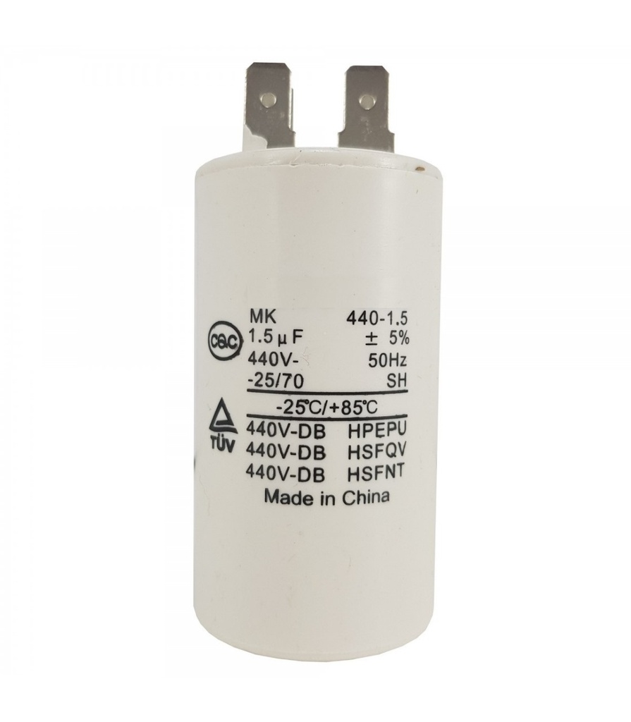 CAPACITOR DE MARCHA 40 MF 440V - CA-BB60-40-440 PLASTICO