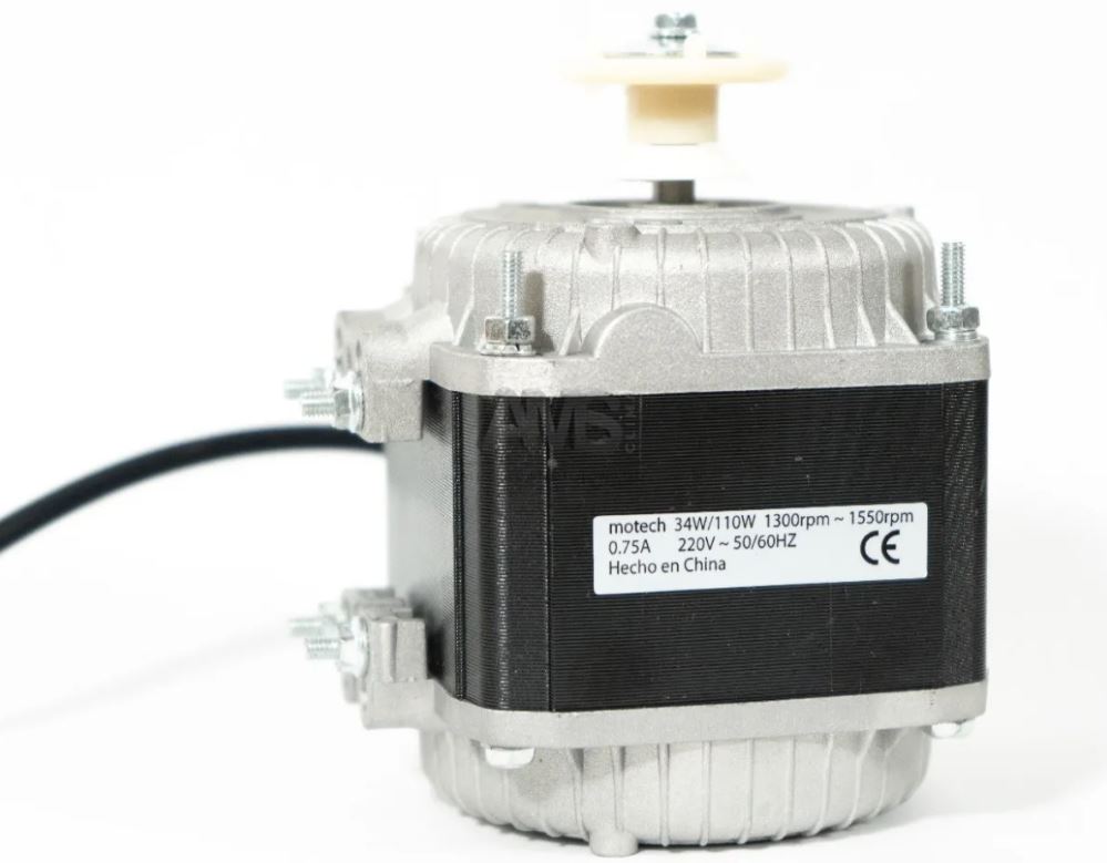 MOTOR FORZADOR CUADRADO 34W - FOR-34W - COBRE - SIN SOPORTE - SIN ASPAS