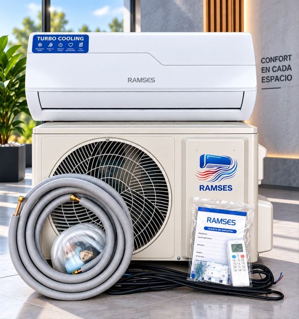 AIRE ACONDICIONADO SPLIT RAMSES 18.000BTU - R410 -FC ON-OFF