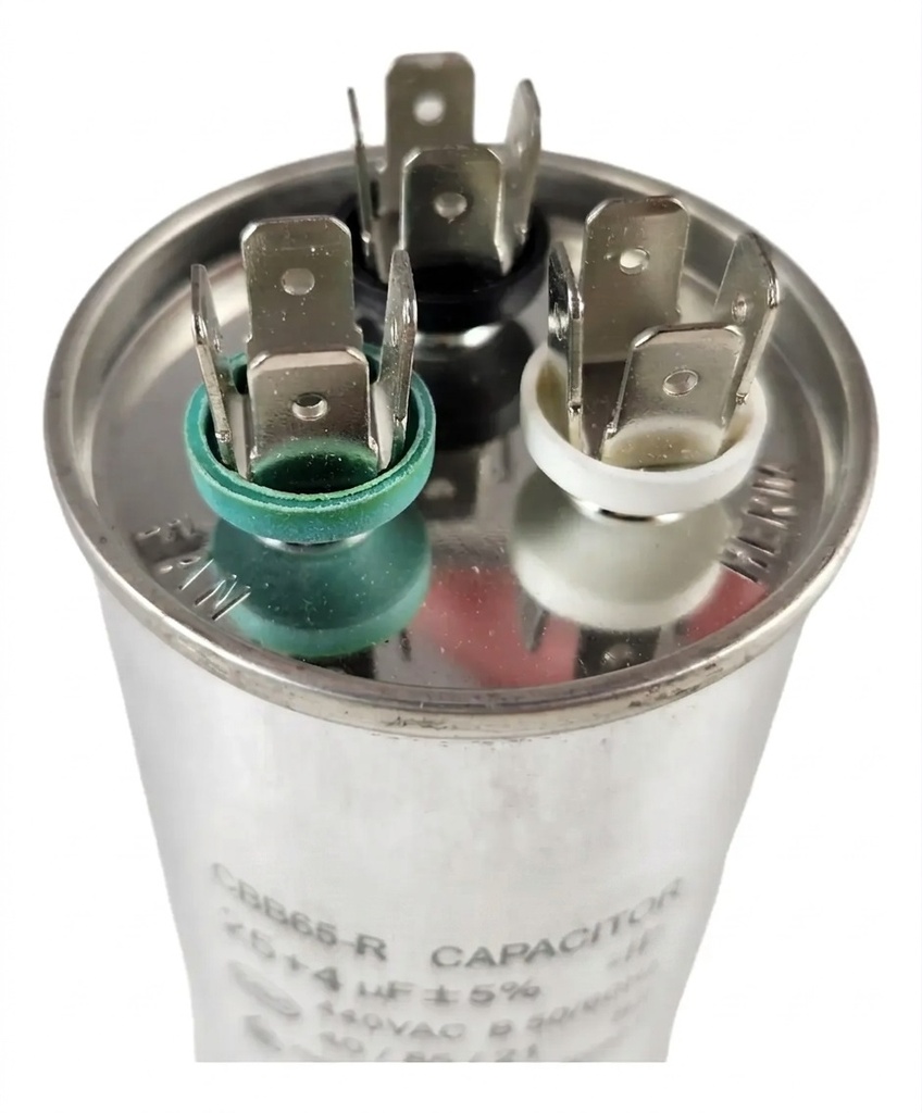 CAPACITOR DE MARCHA DUAL 35+5 MF 440V - CA-BB65-35+5 METALICO