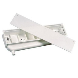 CAJA DE PRE INSTALACION BLANCA CON TAPA SALIDA VERTICAL - CAJA