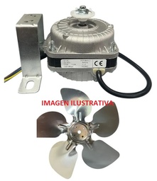 [FOR-16AL] MOTOR FORZADOR 0,30 CUADRADO 16W - FOR-16W-ALU - CON ASPA Y SOPORTE