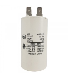 [CA-BB60-2.5-440] CAPACITOR DE MARCHA 2.5 MF 440V - CA-BB60-2.5-440 PLASTICO