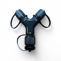 [BFY-38] CONEXION EN "Y" -  3/8FM x 3/8FM x 3/8FH - PARA ALTO VACIO Y RECUPERACION