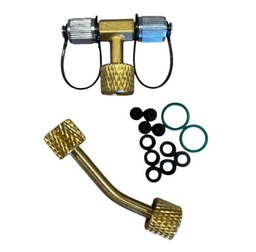 [VGW-ACC] CONEXION EN "Y" ELITECH -  1/4FM x 1/4FM x 1/4FH - PARA ALTO VACIO Y RECUPERACION