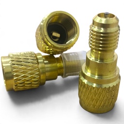 [ADAPTADOR-R22] ADAPTADOR PARA MANGUERA R22 - 1/4" MACHO - 5/16" HEMBRA